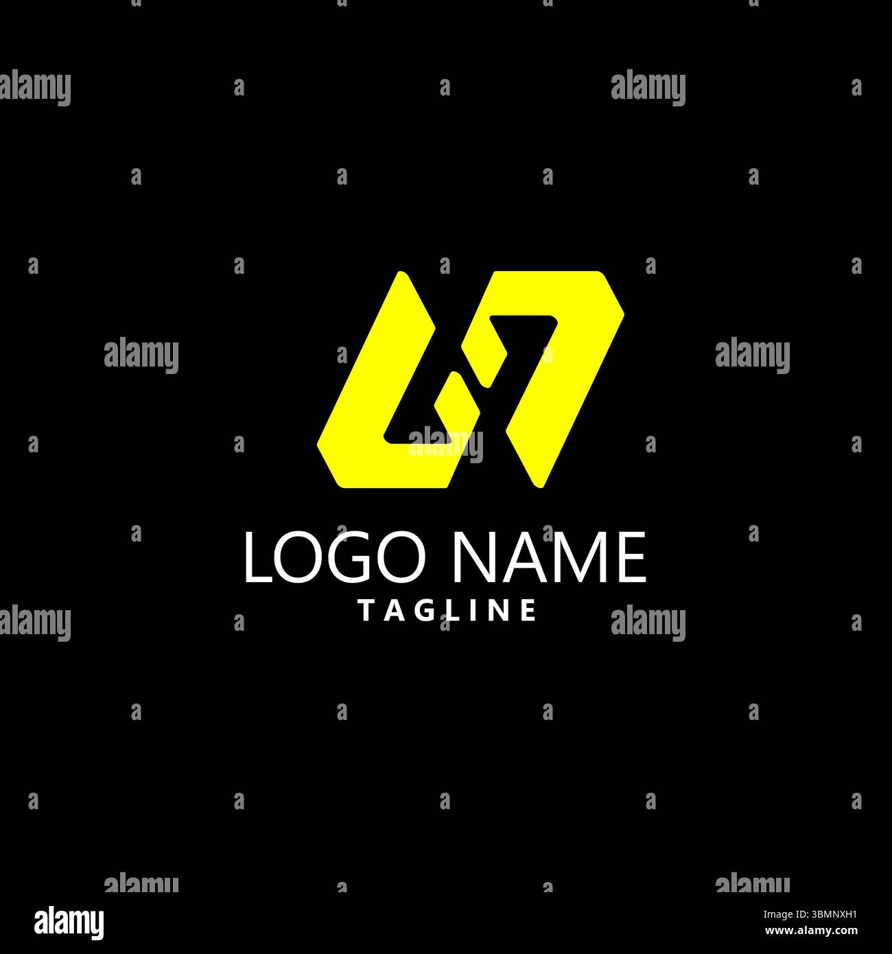 initial GP logo design vector Stock Vector