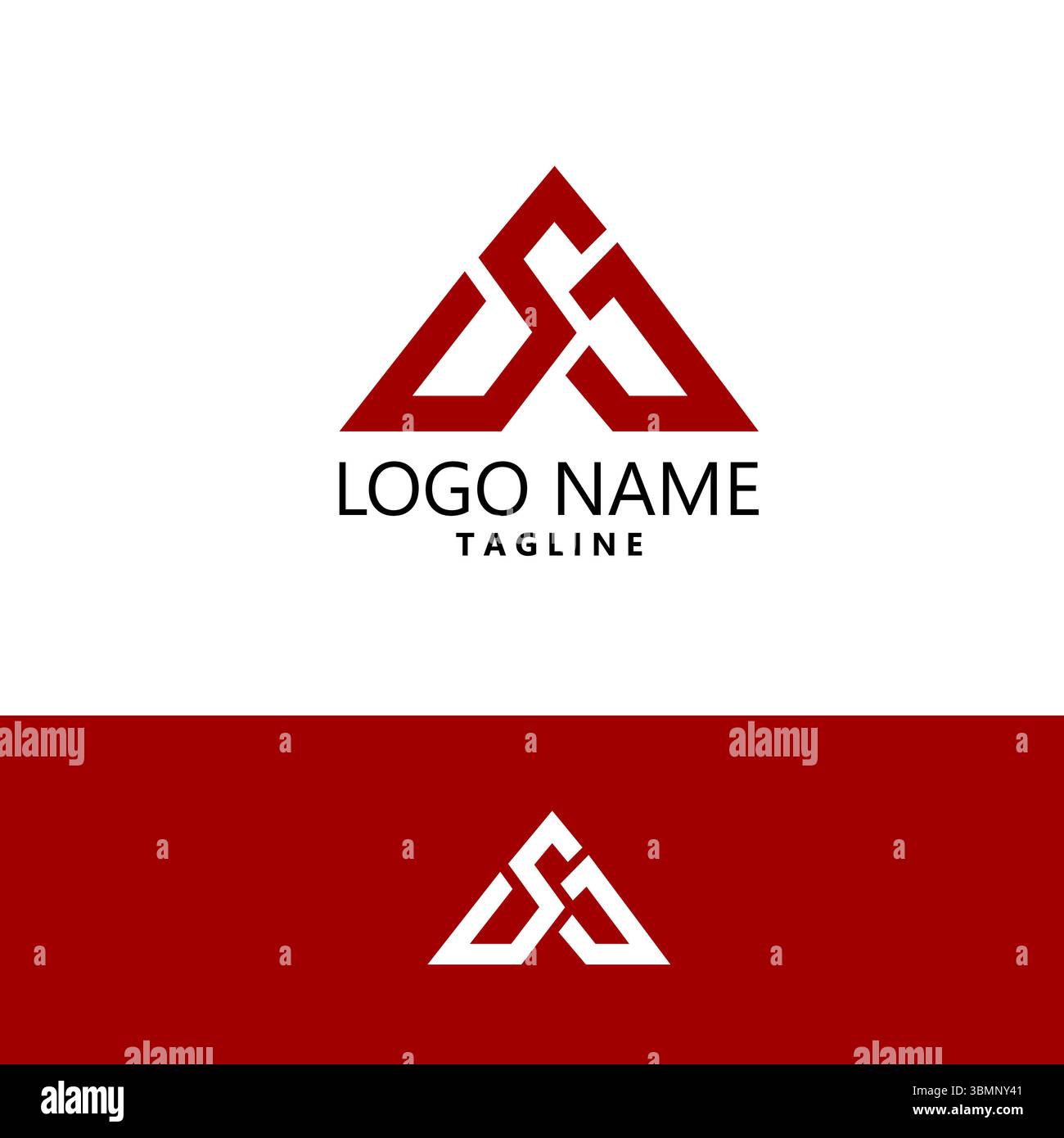 initial SJ logo design vector Stock Vector