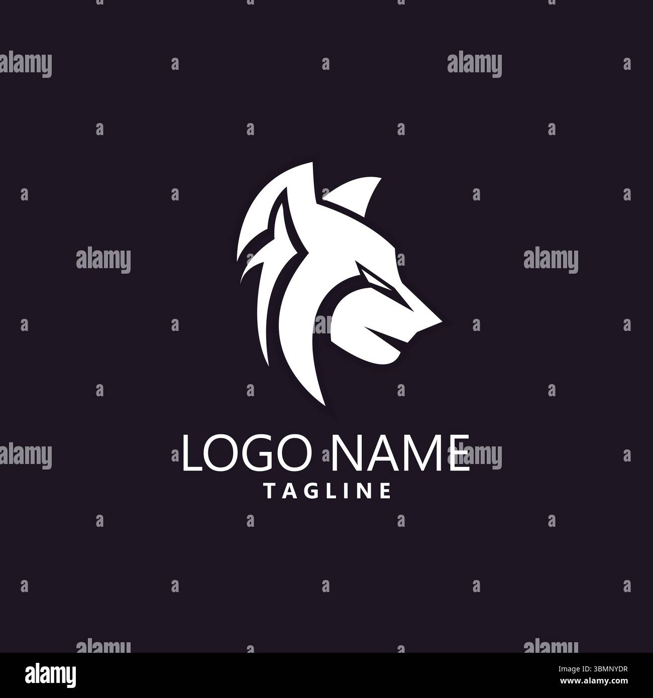 linx fox logo design vector Stock Vector