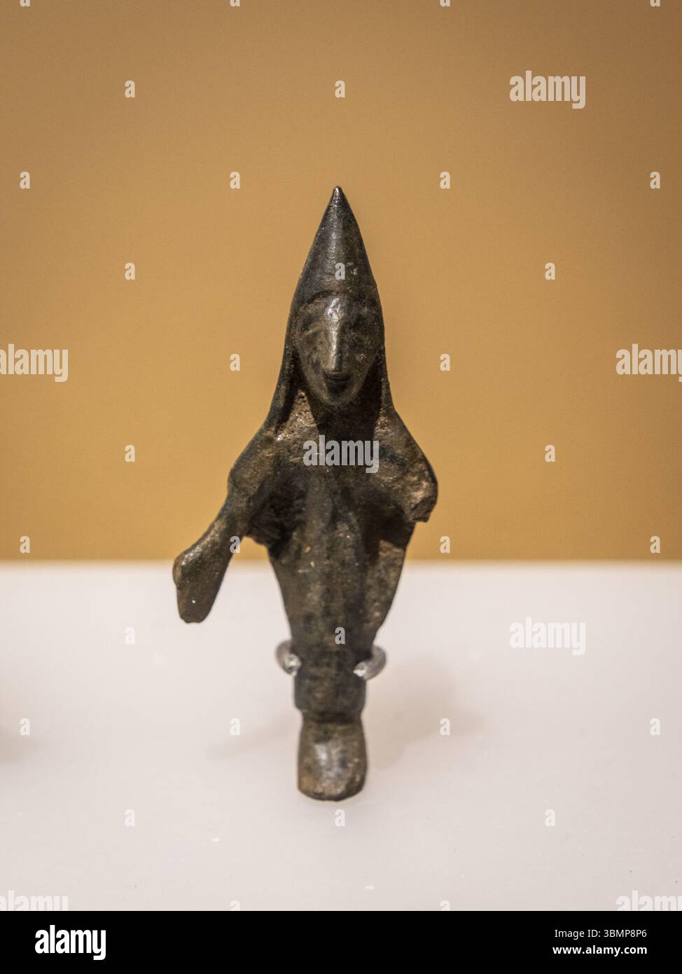Iberian female bronze votive offering, Castulo, Linares, Iberian Museum of Jaen, Andalusia, Spain, Europe Stock Photo