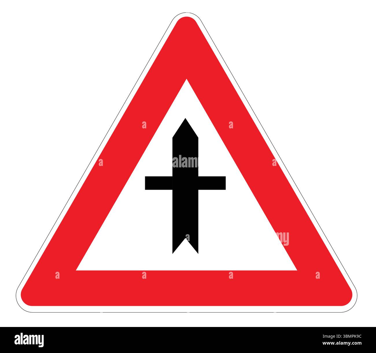 priority road in illustrator Stock Vector