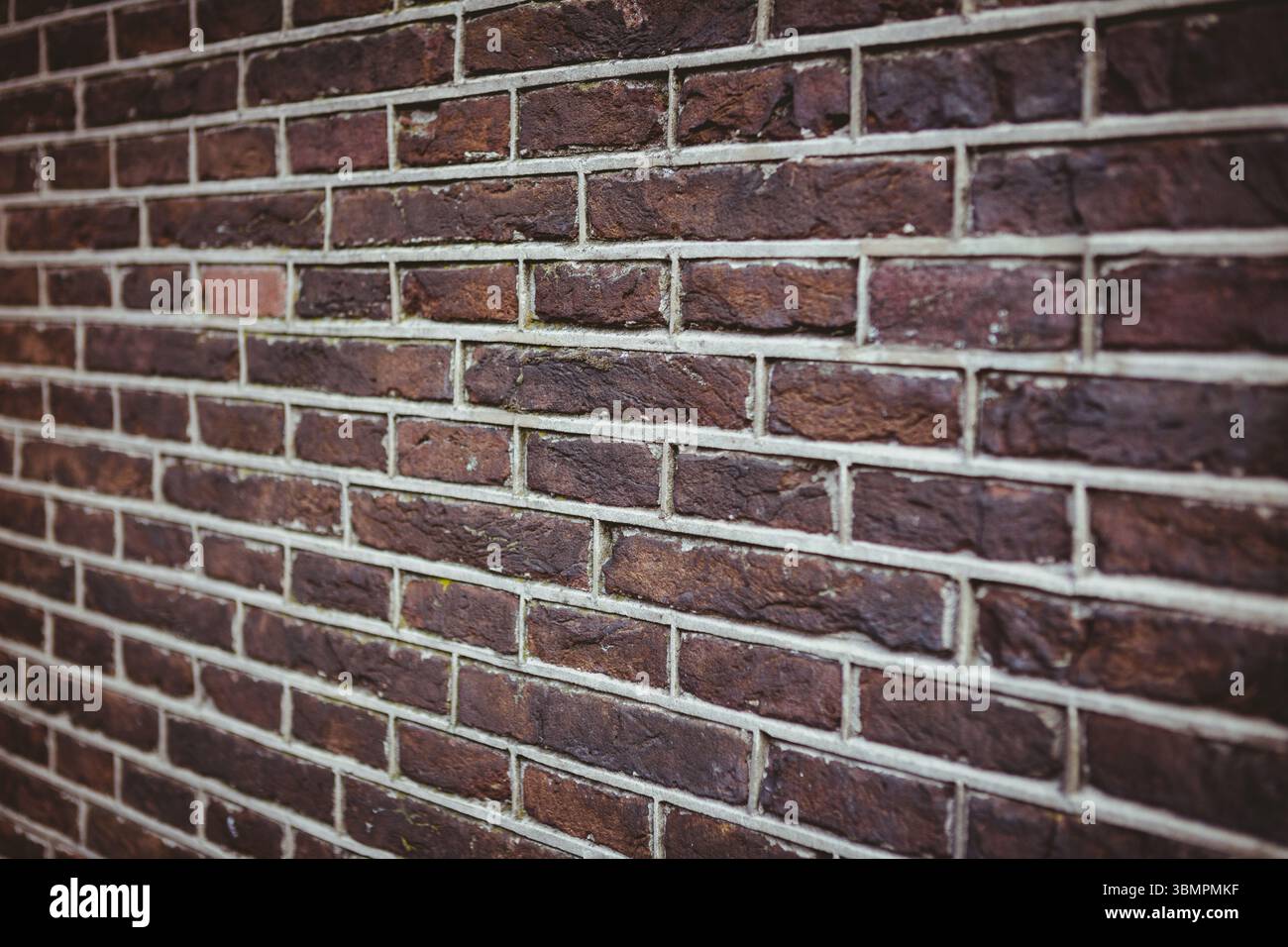 Red brick wall with large copy space Stock Photo