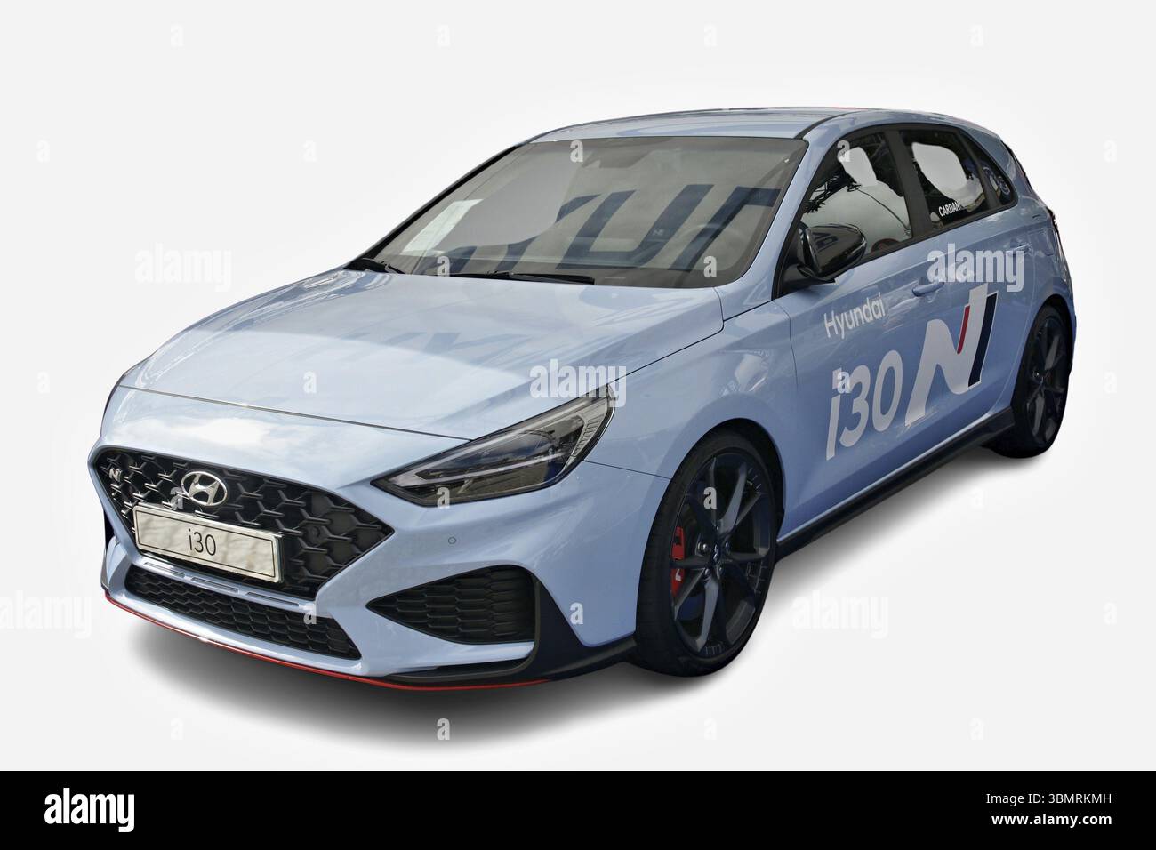 Blue hyundai i30 hi-res stock photography and images - Alamy