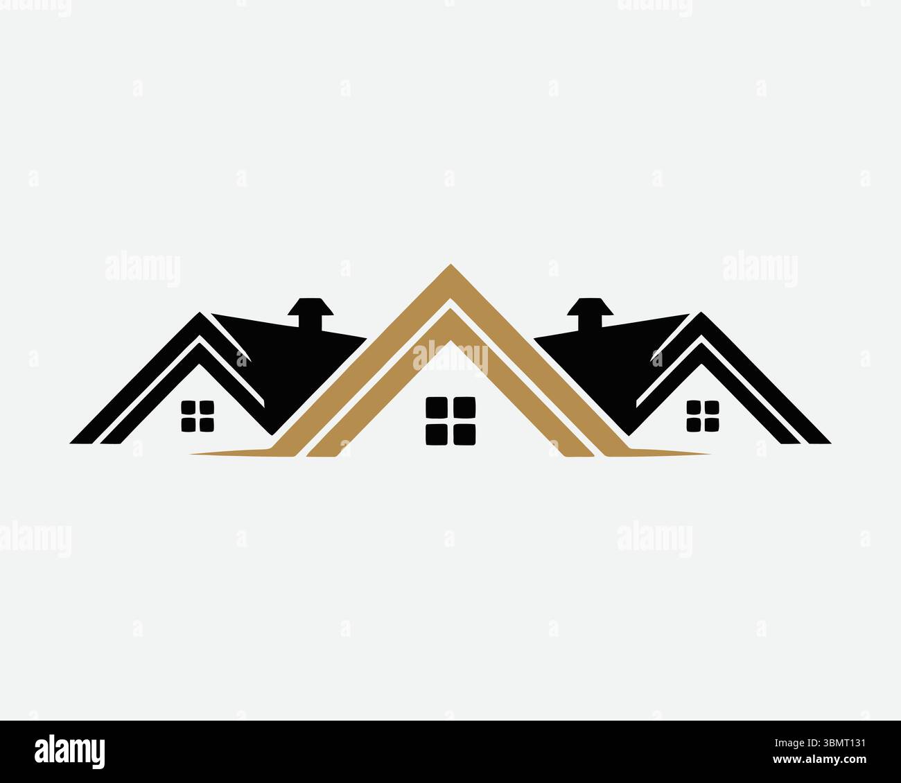 real este logo icon vackotr Stock Vector