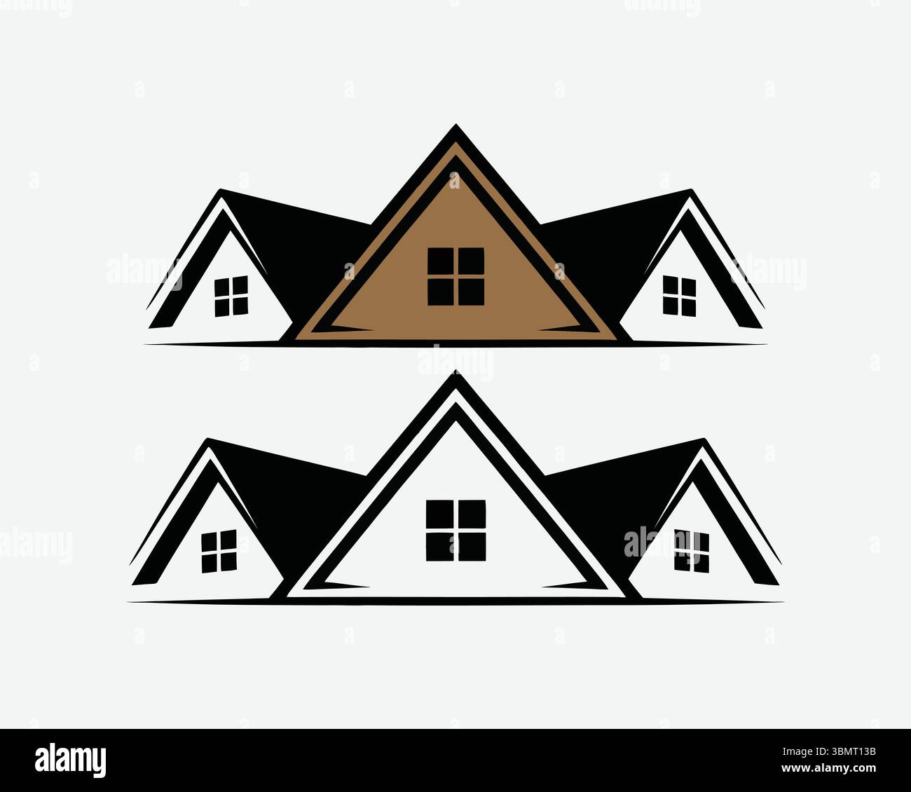 real este logo icon vackotr Stock Vector