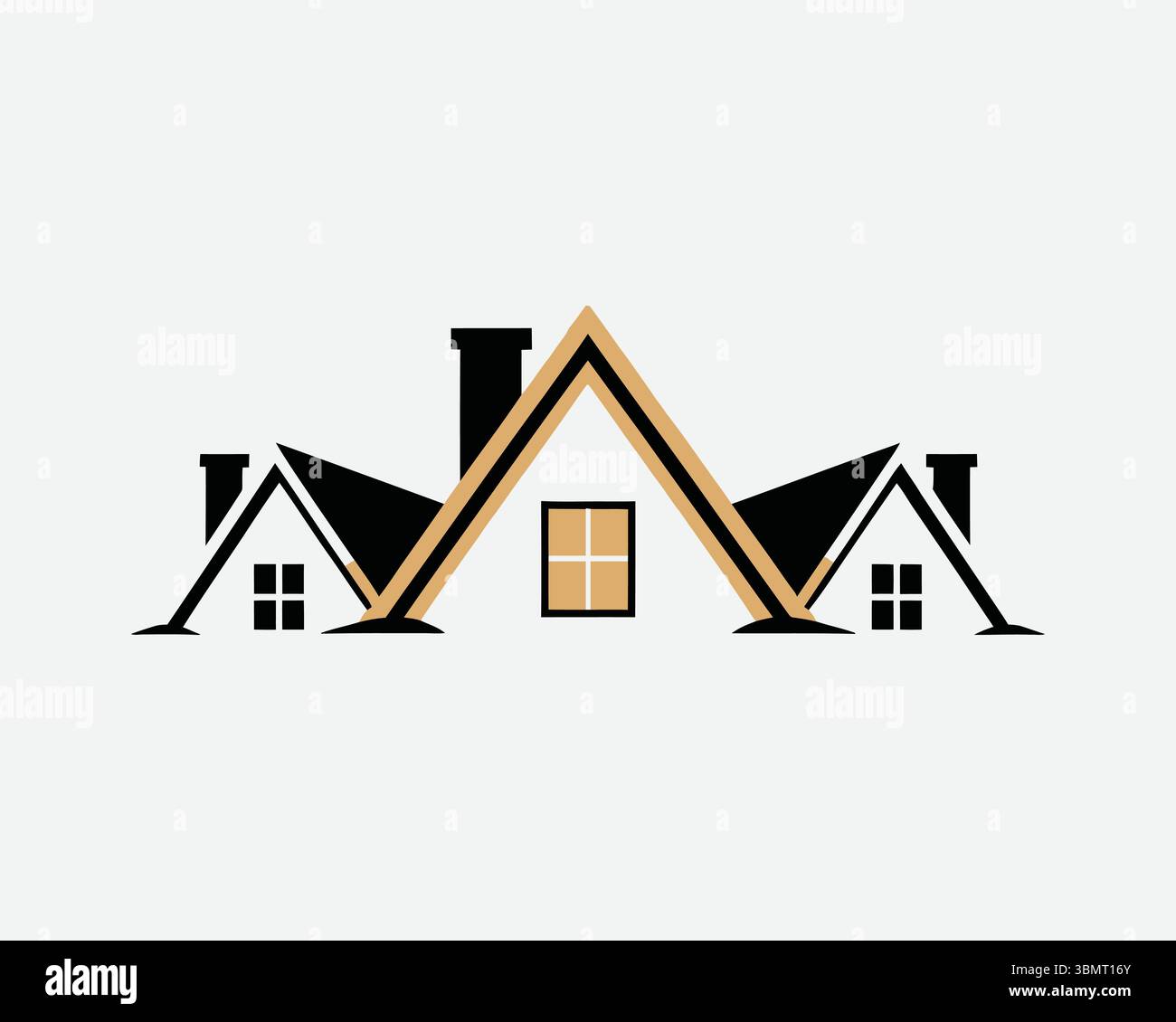 real este logo icon vackotr Stock Vector