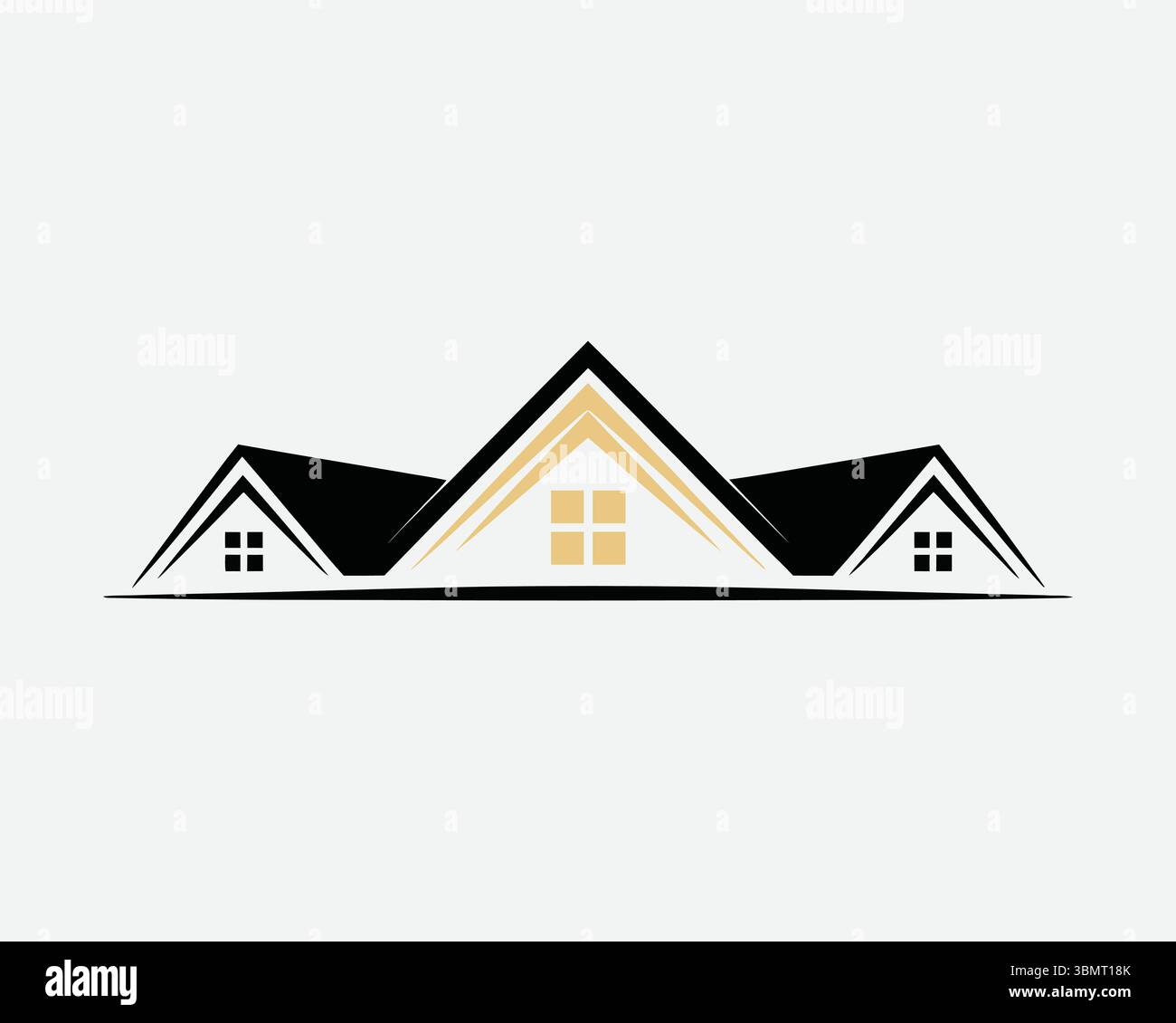real este logo icon vackotr Stock Vector