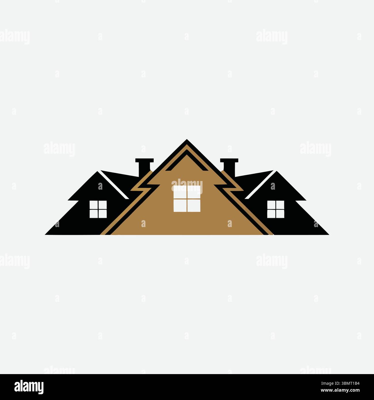 real este logo icon vackotr Stock Vector