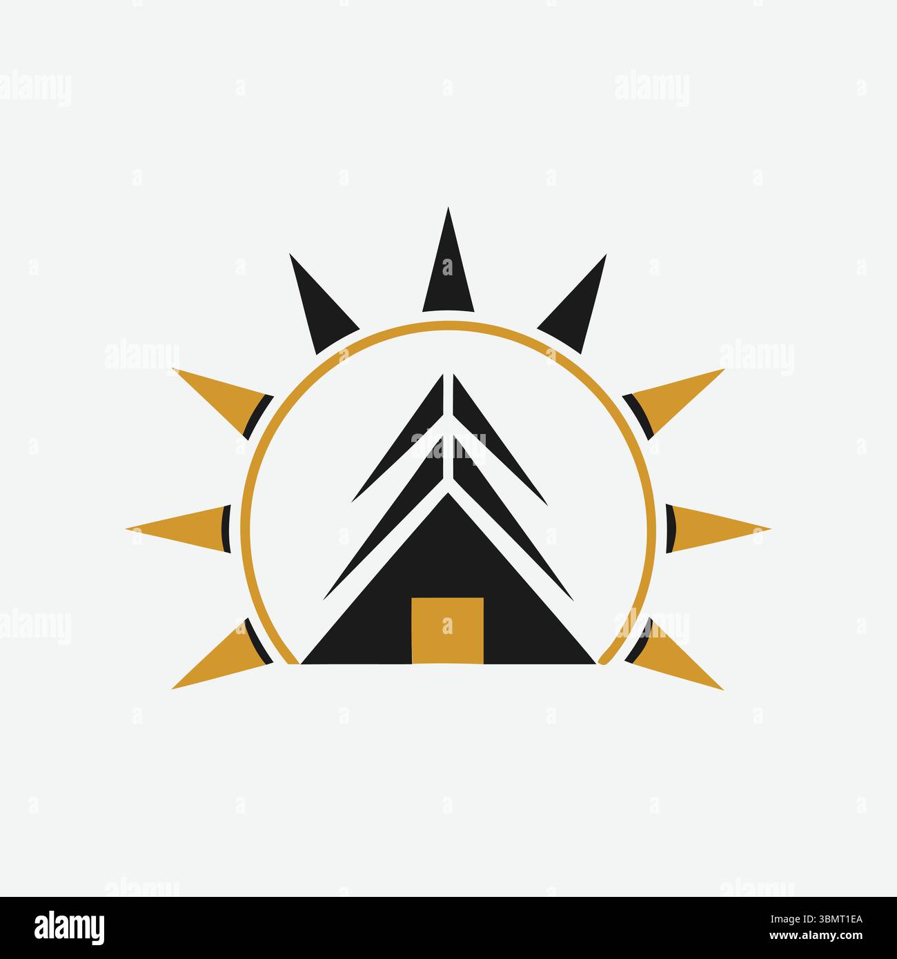 real este logo icon vackotr Stock Vector