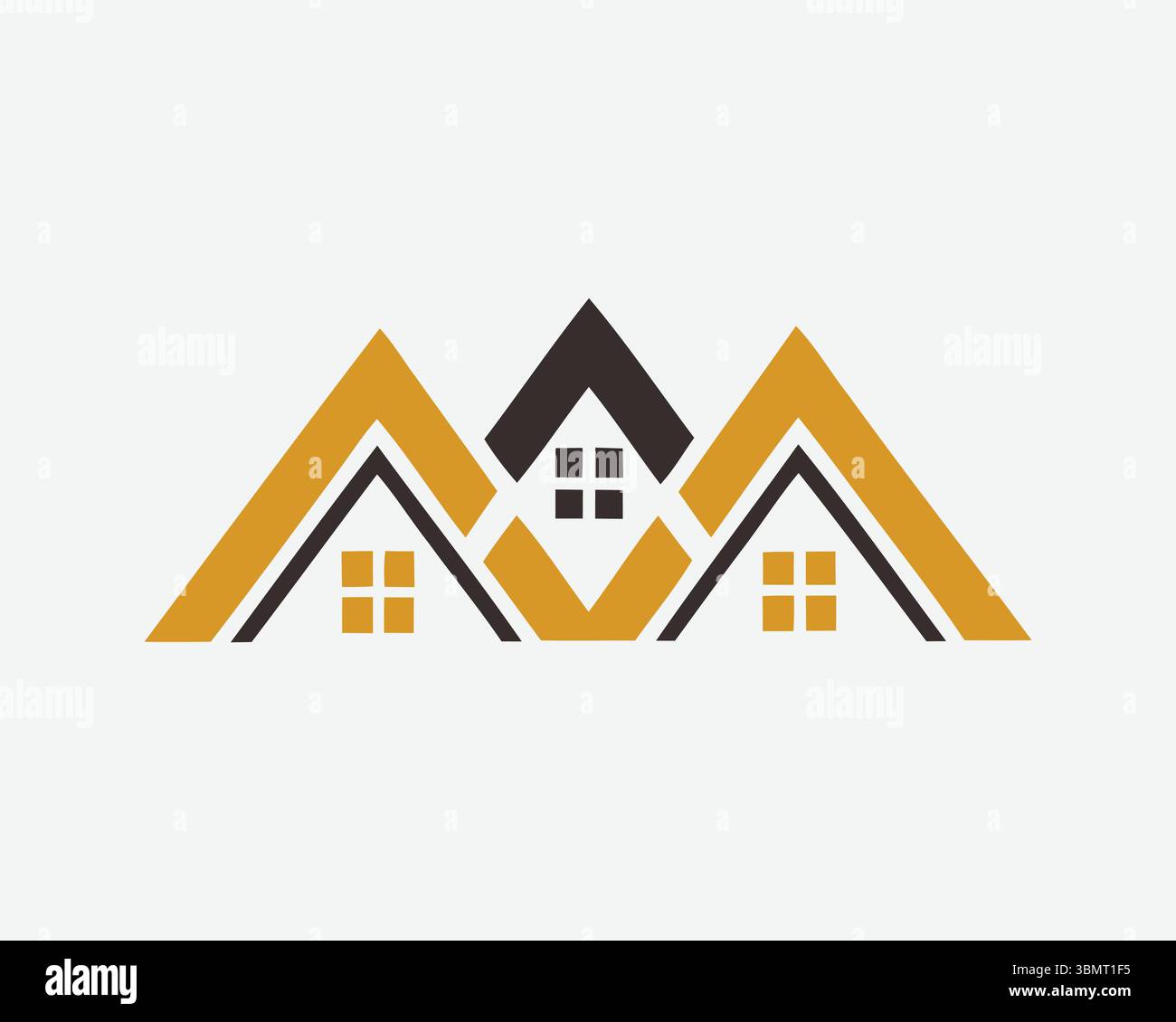 real este logo icon vackotr Stock Vector