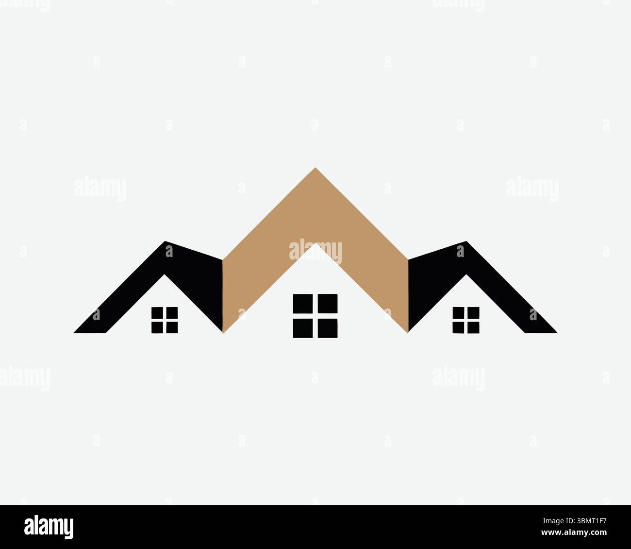 real este logo icon vackotr Stock Vector