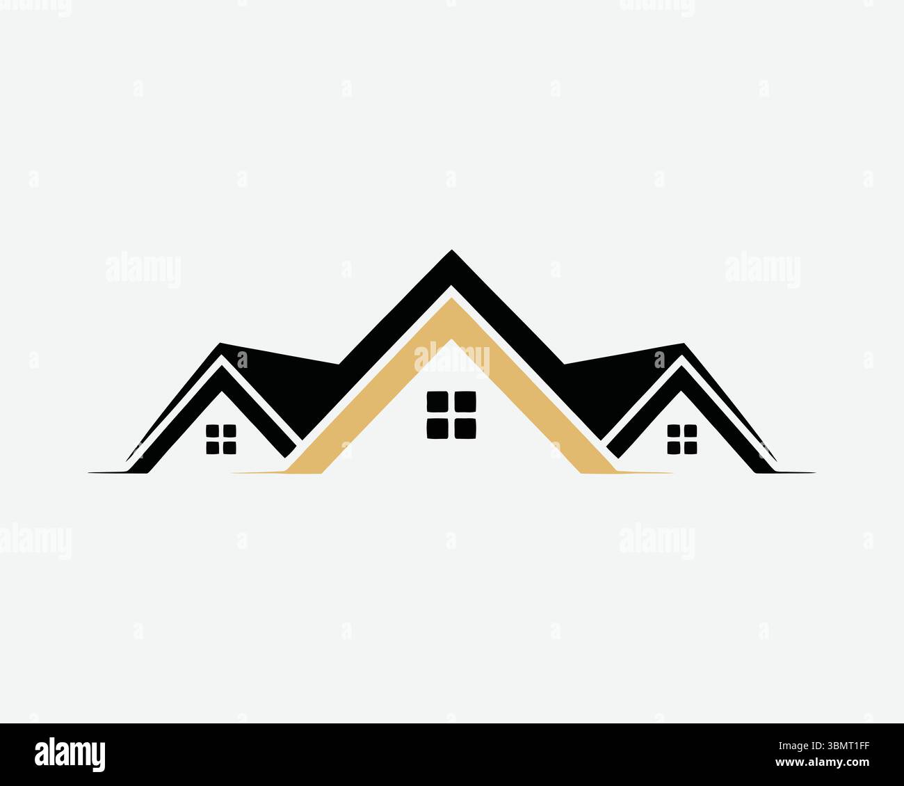 real este logo icon vackotr Stock Vector