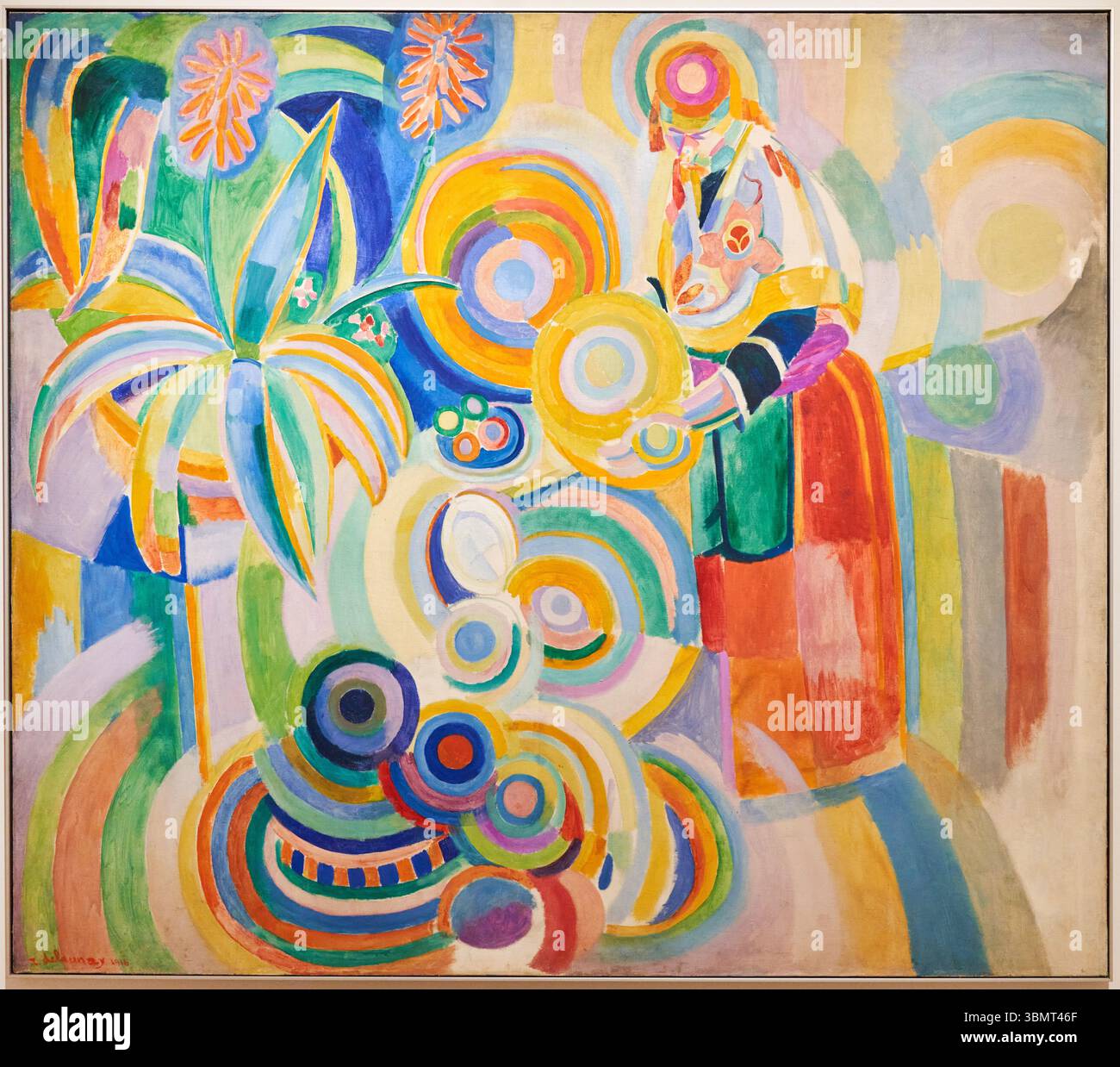 Portuguese Woman (Large Portuguese Woman), 1916, Oil and wax on canvas, Robert Delaunay (París, 1885-Montpellier, 1941), Thyssen Bornemisza museum, Ma Stock Photo