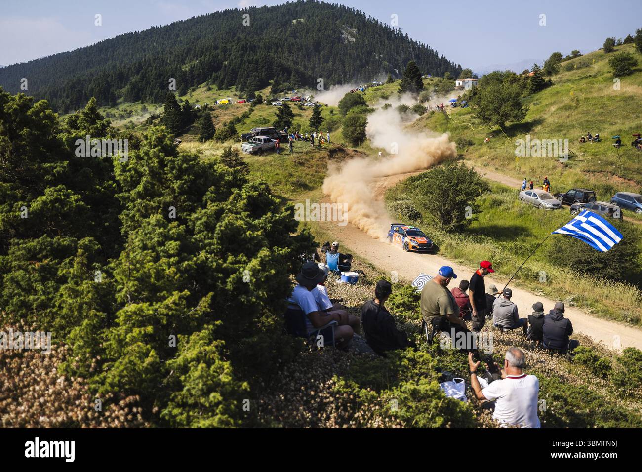 70 Max SMART, Cameron FAIR, Ford Fiesta Rally3, action during the 2025 ...
