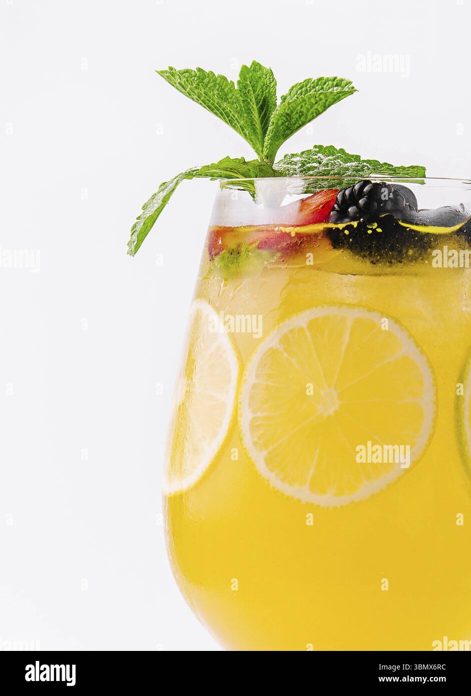 food still-life, On the beach cocktail on white background Stock Photo