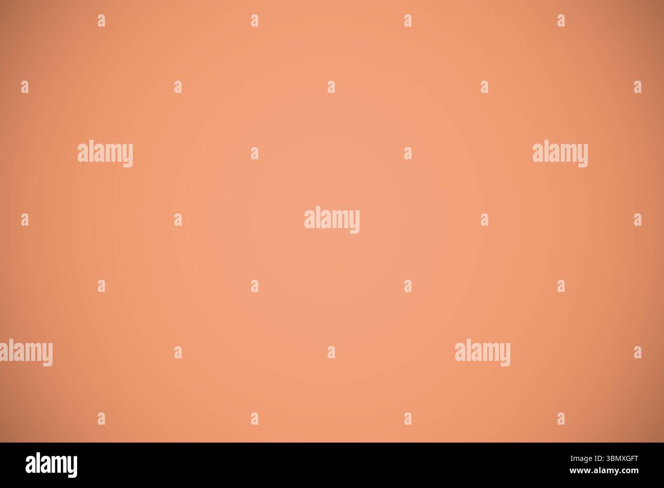 Abstract peach-orange gradient is displaying circular vignette effect in flat design, copy space Stock Photo