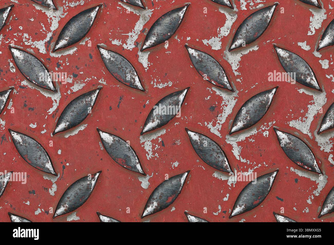 It is Design on steel for pattern and background. Stock Photo