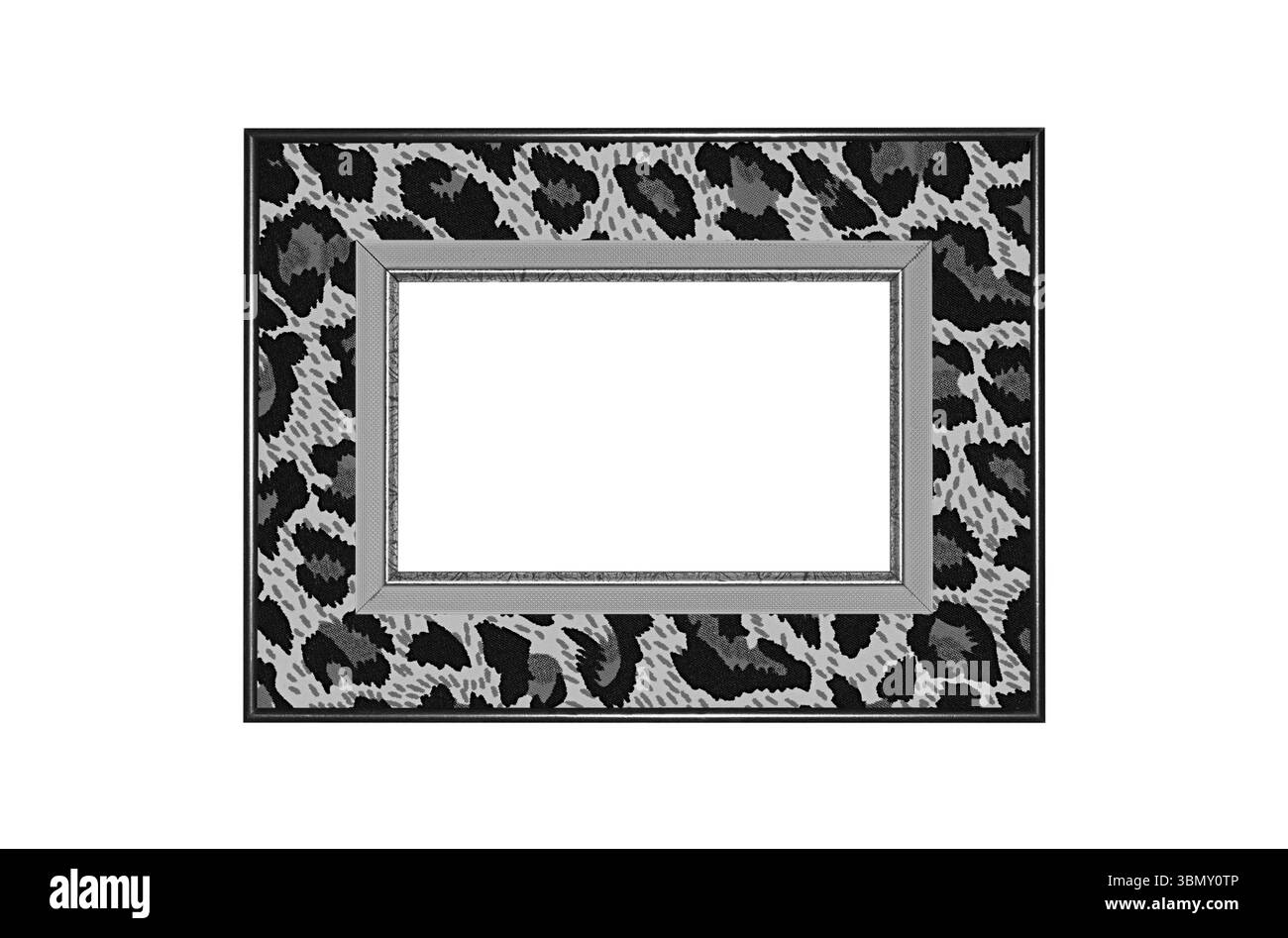 It is Antique frame isolated on white. Stock Photo