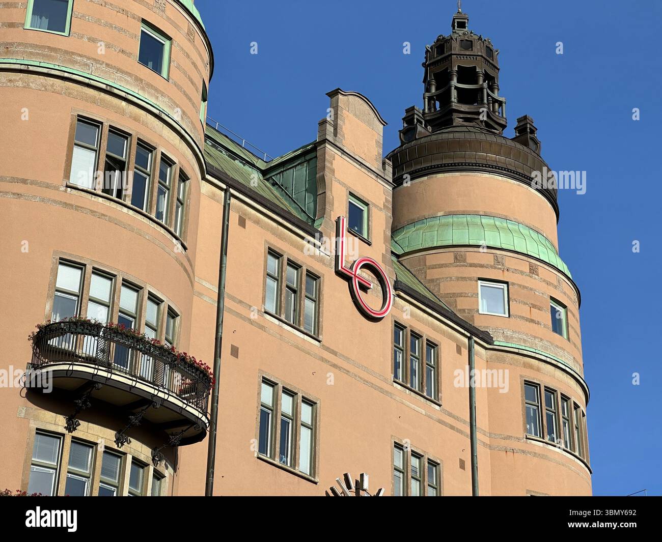 Stockholm, Sweden - October 17, 2022: Building of Swedish Trade Union Confederation, LO. - Smartphone Captured Stock Image