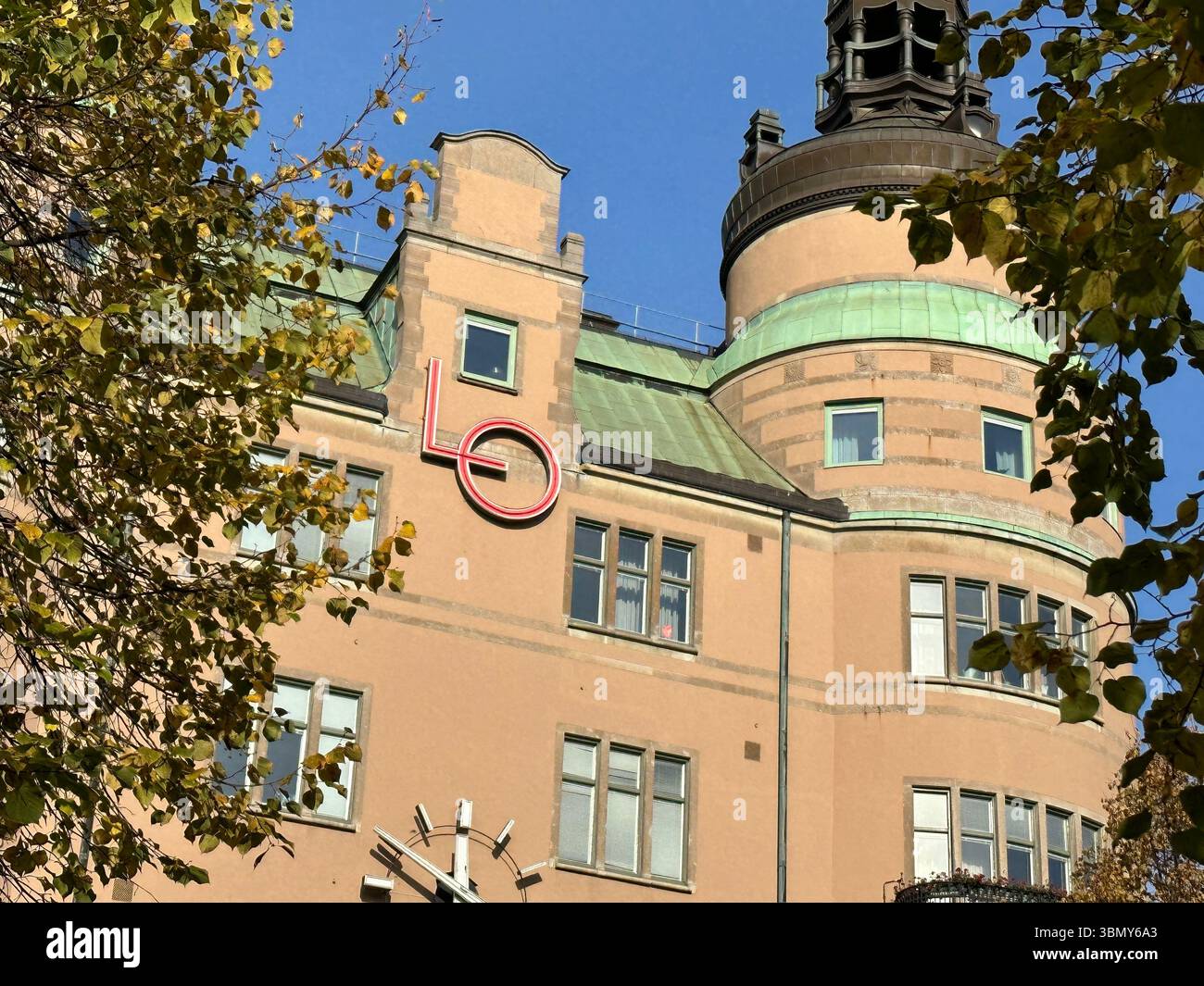 Stockholm, Sweden - October 17, 2022: Building of Swedish Trade Union Confederation, LO. - Smartphone Captured Stock Image