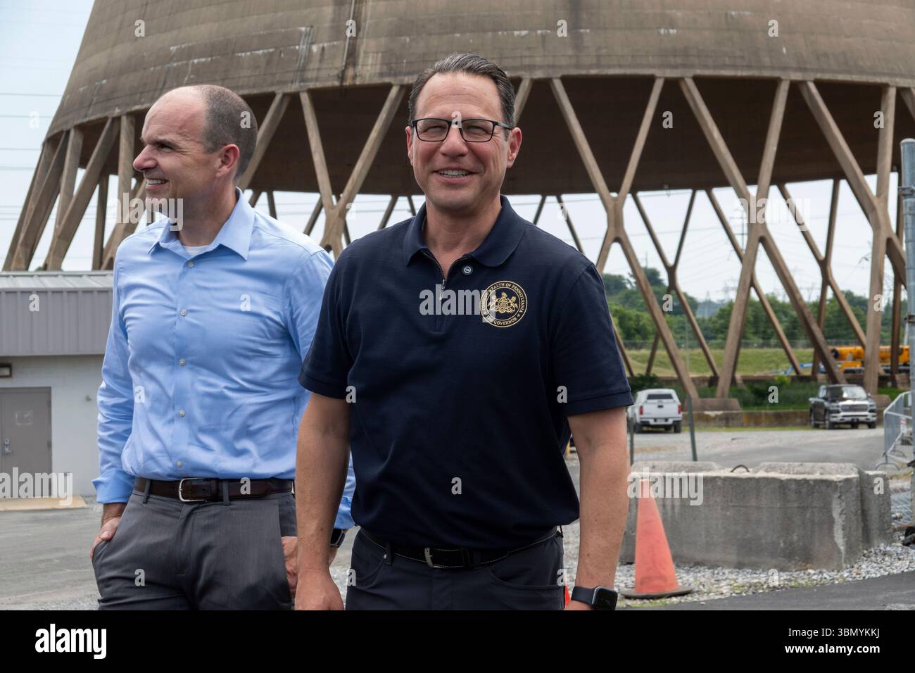 Pennsylvania Governor Josh Shapiro and Microsoft Vice President of
