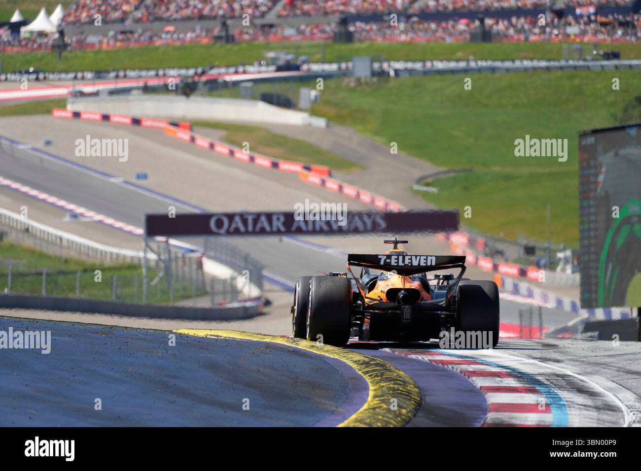 McLaren driver Oscar Piastri of Australia in action during the Austrian ...