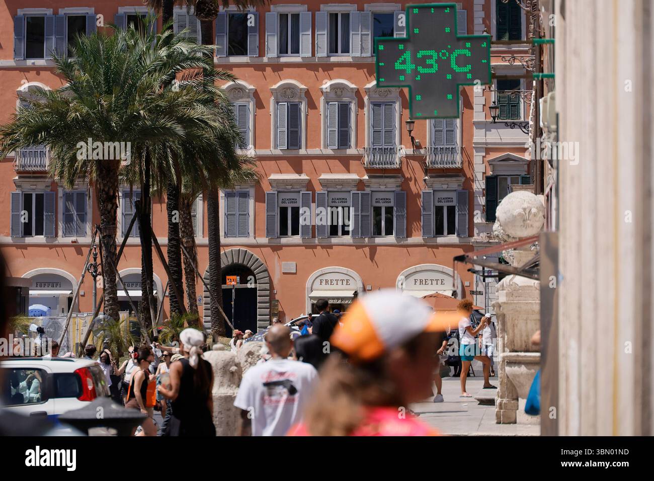 Alte temperature il termometro della farmacia di Piazza di Spagna segna ...