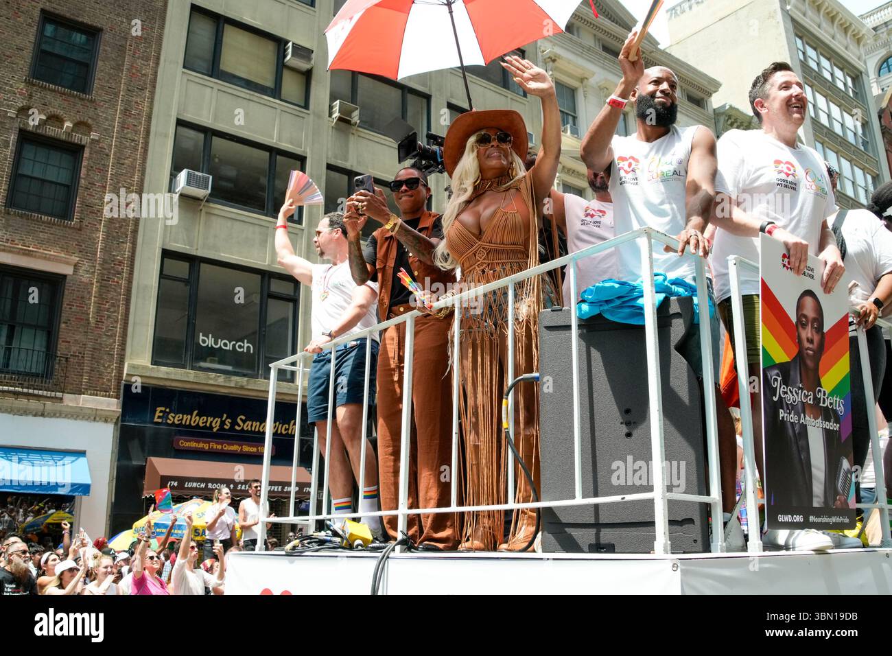 Jessica Betts, Niecy Nash during The NYC Pride March 2025 held along