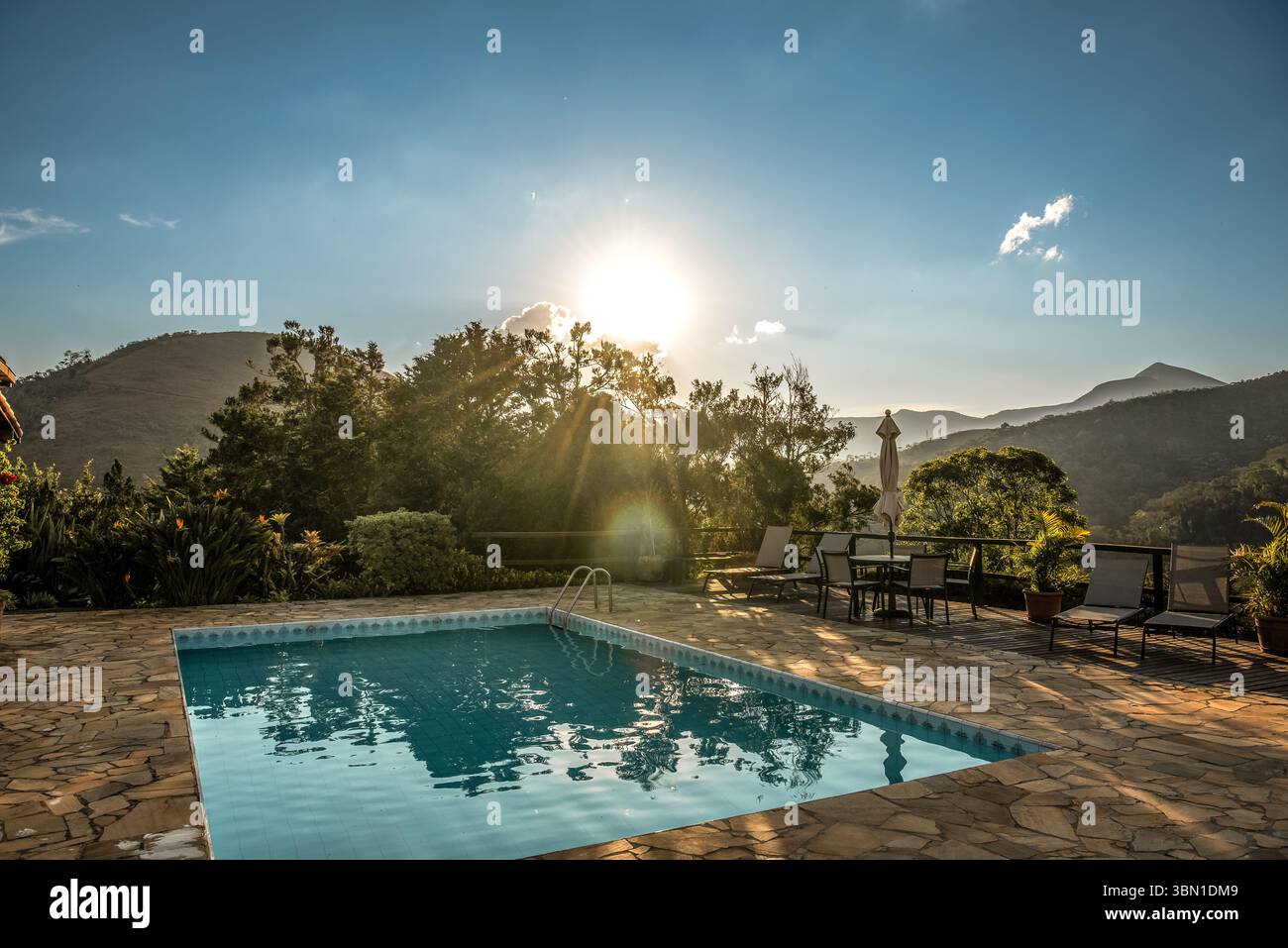 Peaceful tropical retreat chairs hi-res stock photography and images ...
