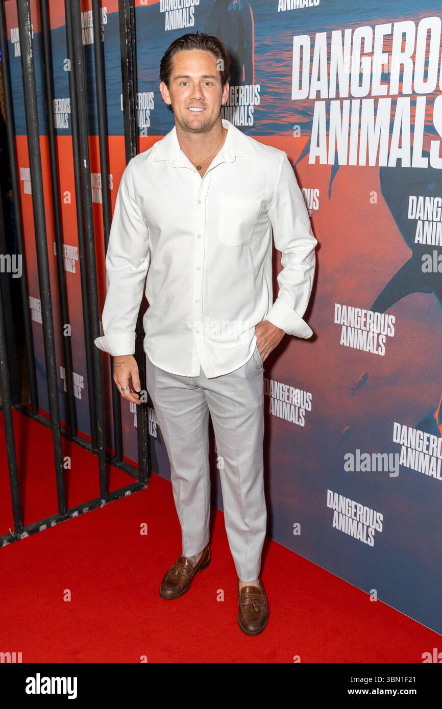 Dave Templer Celebs and guests attend a gala screening of horror movie Dangerous ...
