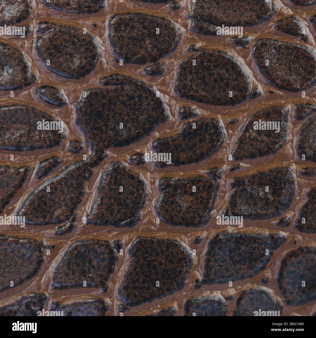 it is brown leather texture for pattern and background. Stock Photo
