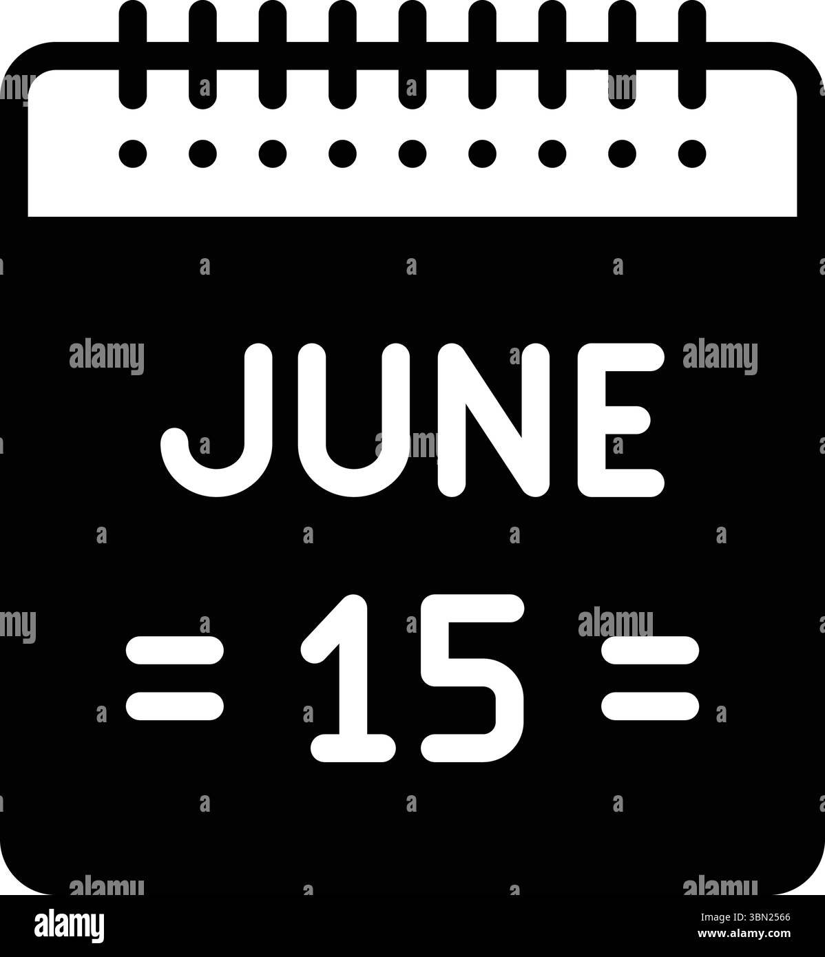 June date icon Black and White Stock Photos Images Alamy