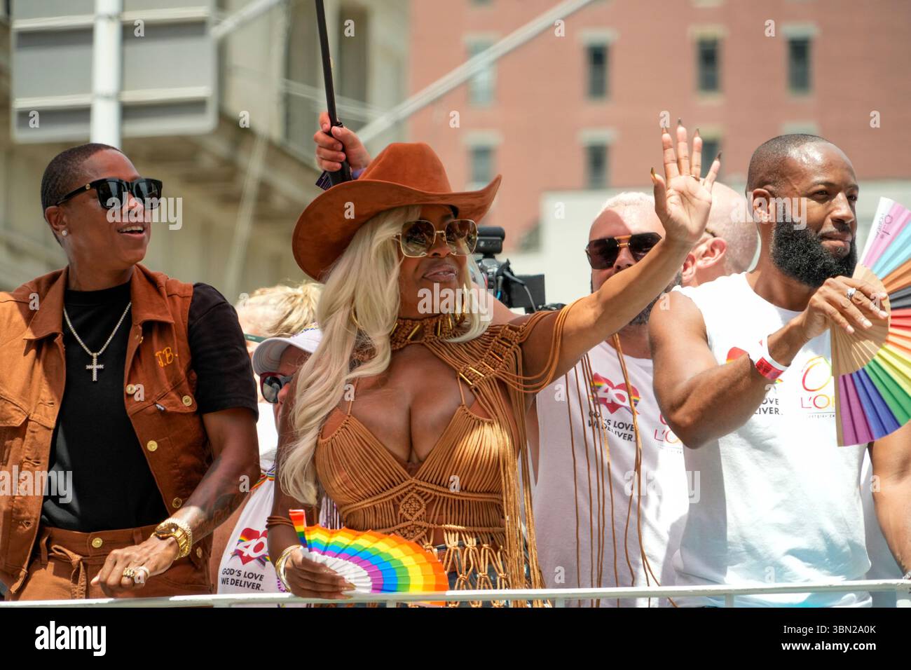 Jessica Betts, Niecy Nash during The NYC Pride March 2025 held along