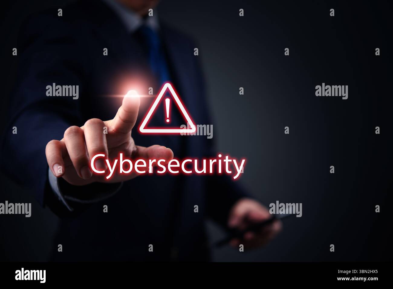 Cyber Risk Alert Cybersecurity alert concept showing data protection, security risk, and ...