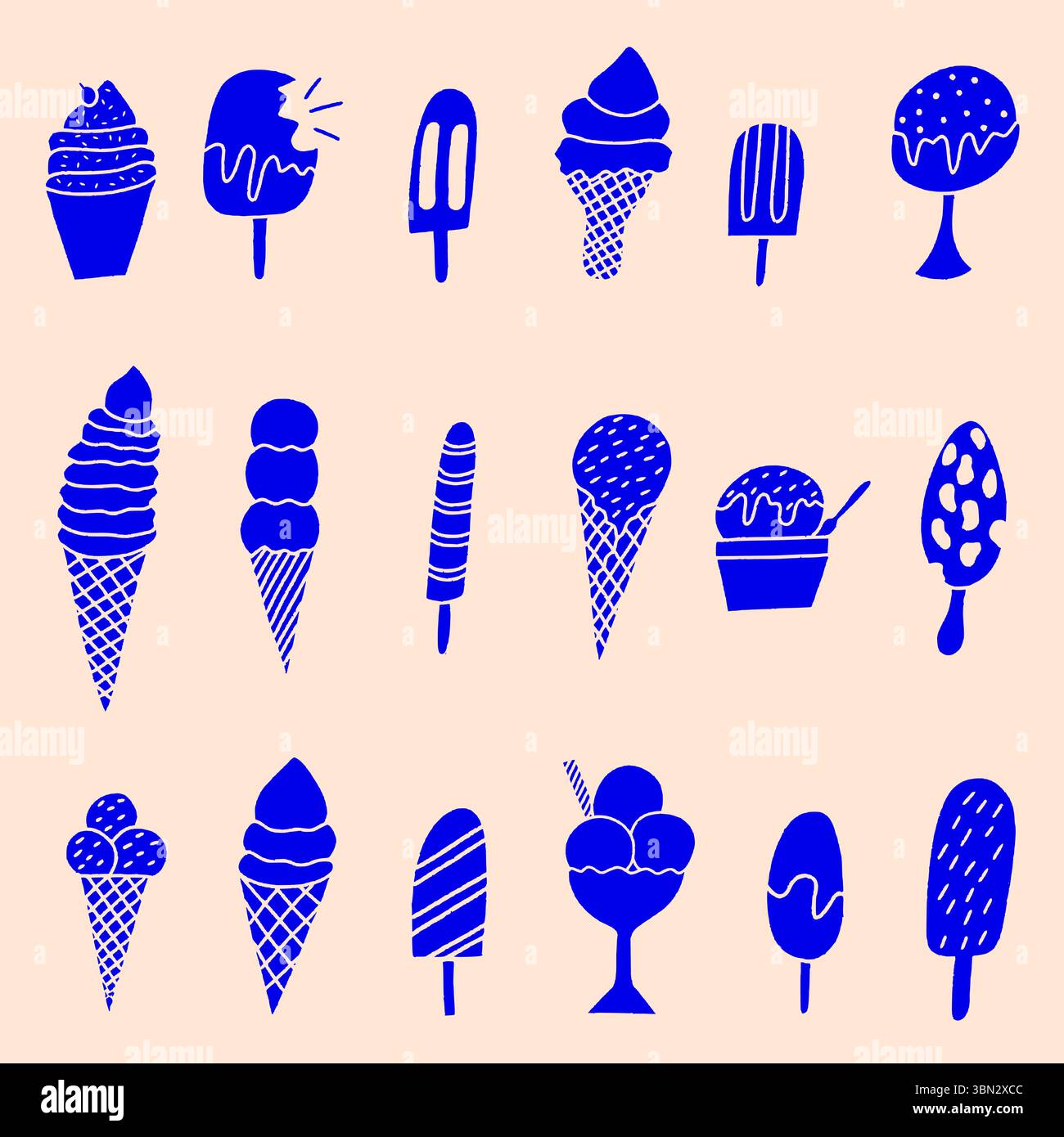 Hand scoops creamy ice cream hi-res stock photography and images - Alamy