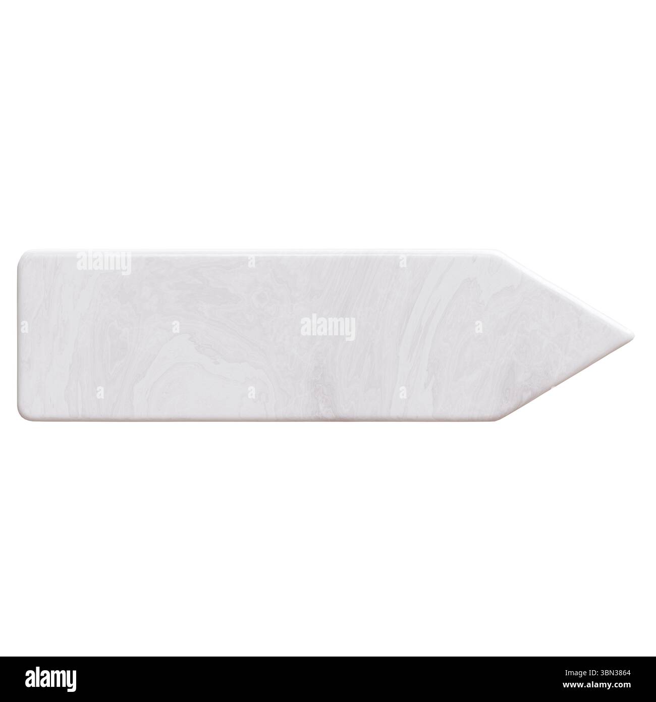 Blank arrow sign direction isolated on white, 3d render Stock Photo - Alamy