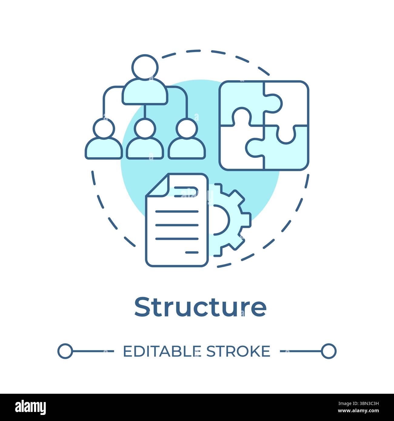 Structure soft blue concept icon Stock Vector