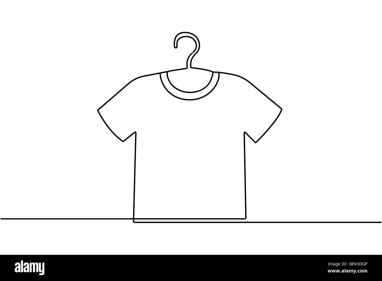 Tshirt continuous one line drawing in minimalist style isolate outline ...