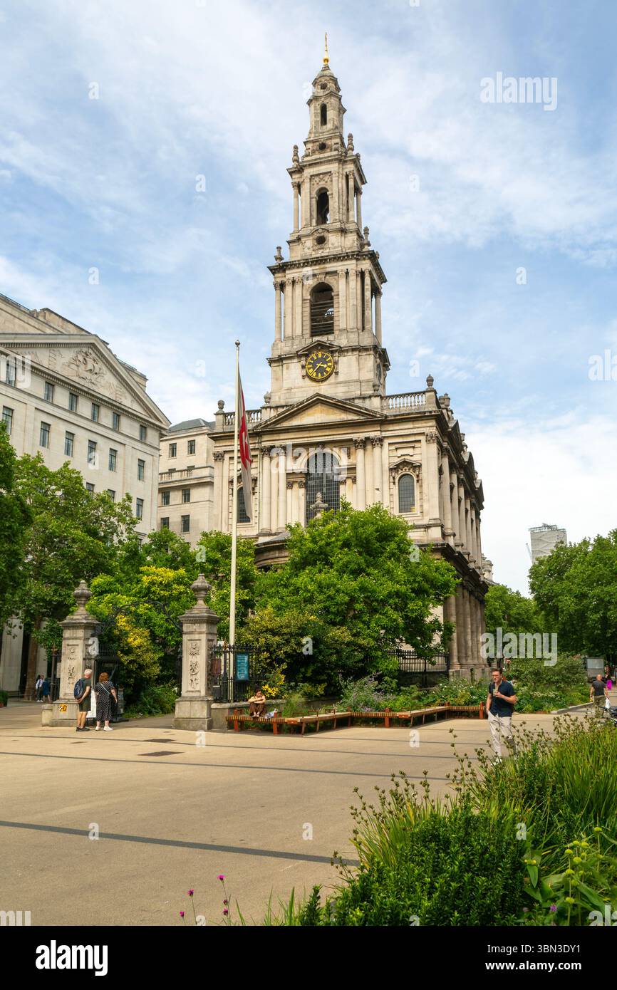 St Mary le Strand church, Strand, City of Westminster, central London, England, UK Stock Photo