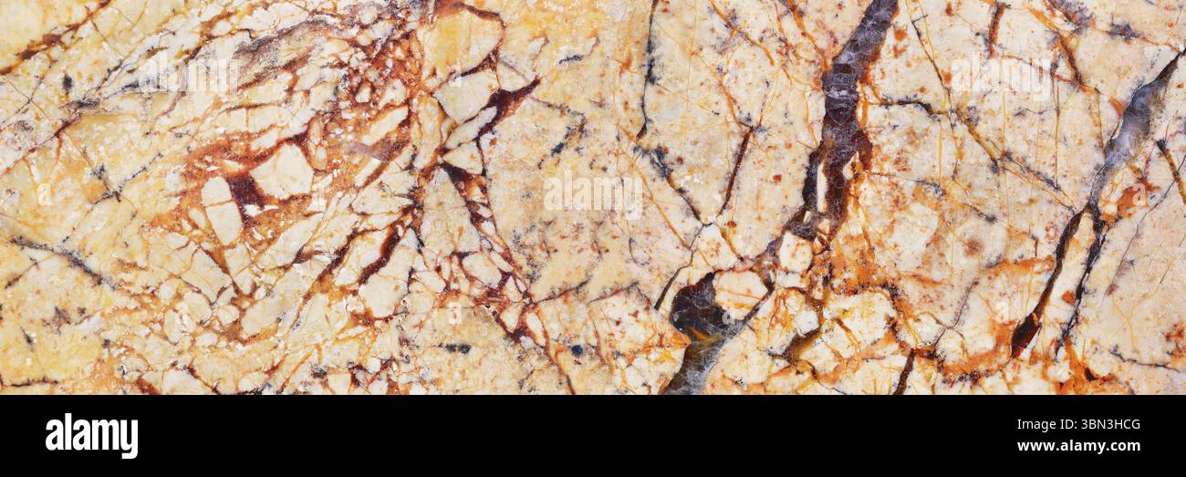 it is horizontal yellow natural marble texture for pattern and background. Stock Photo