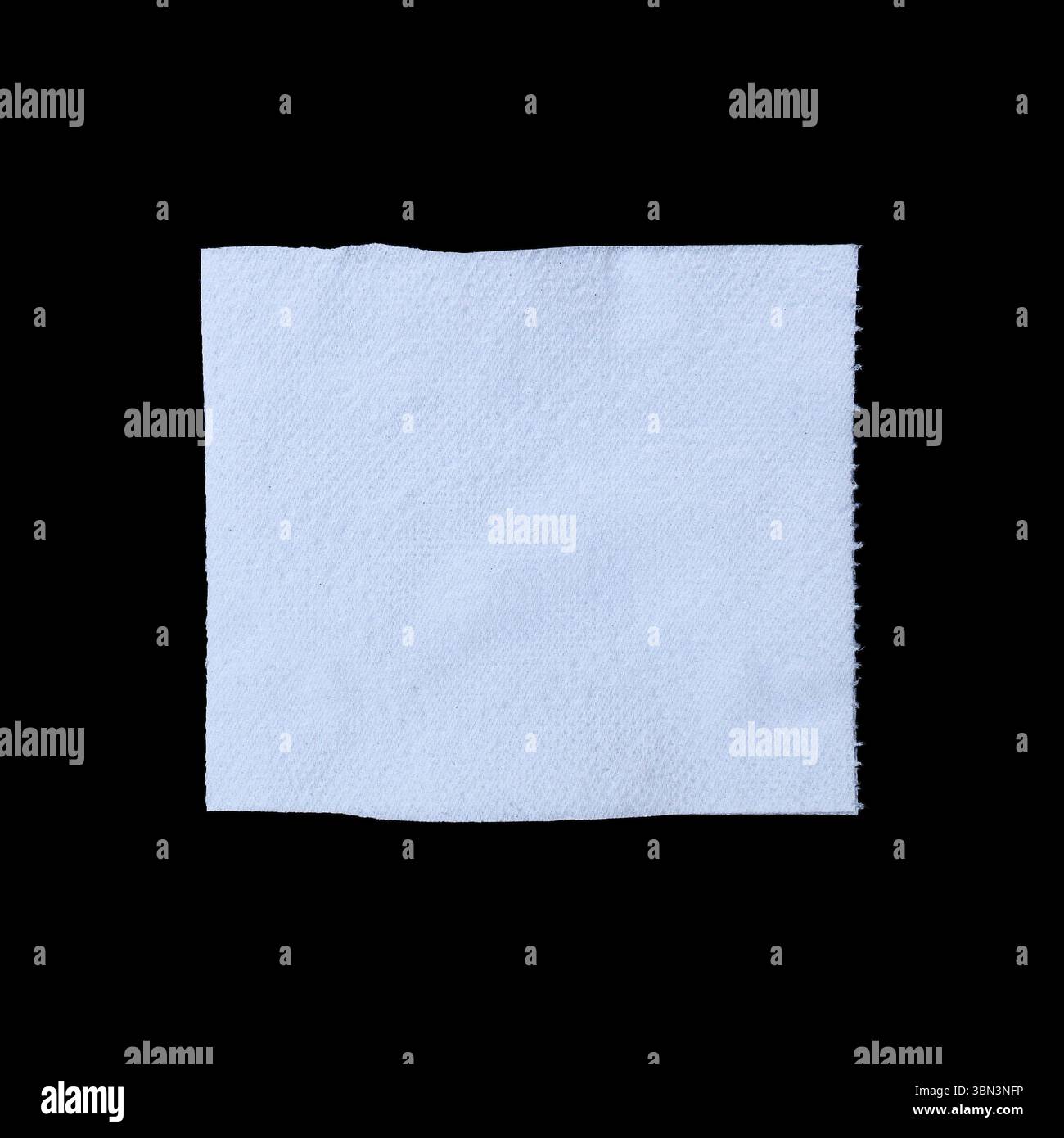 it is folded tissue paper isolated on black. Stock Photo