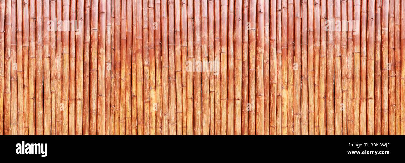 it is brown bamboo background. Stock Photo