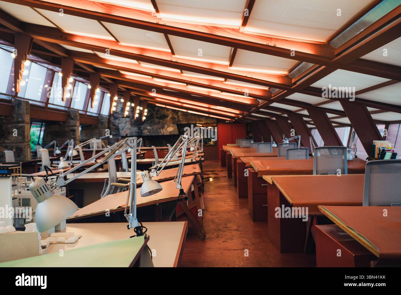 Interior of Frank Lloyd Wright's Taliesin West Stock Photo - Alamy