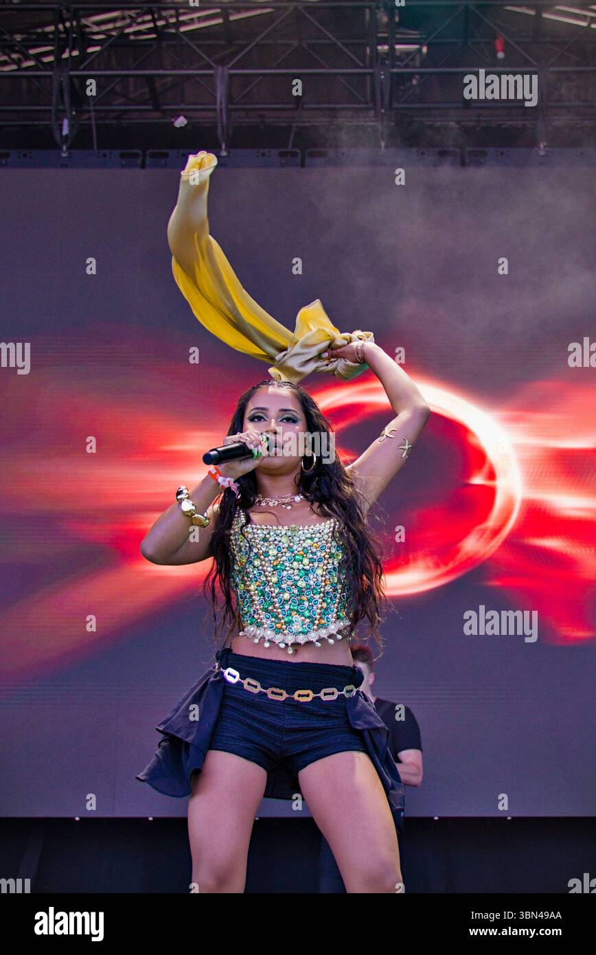 Amna Naseer @ Roskilde Festival, Denmark Stock Photo