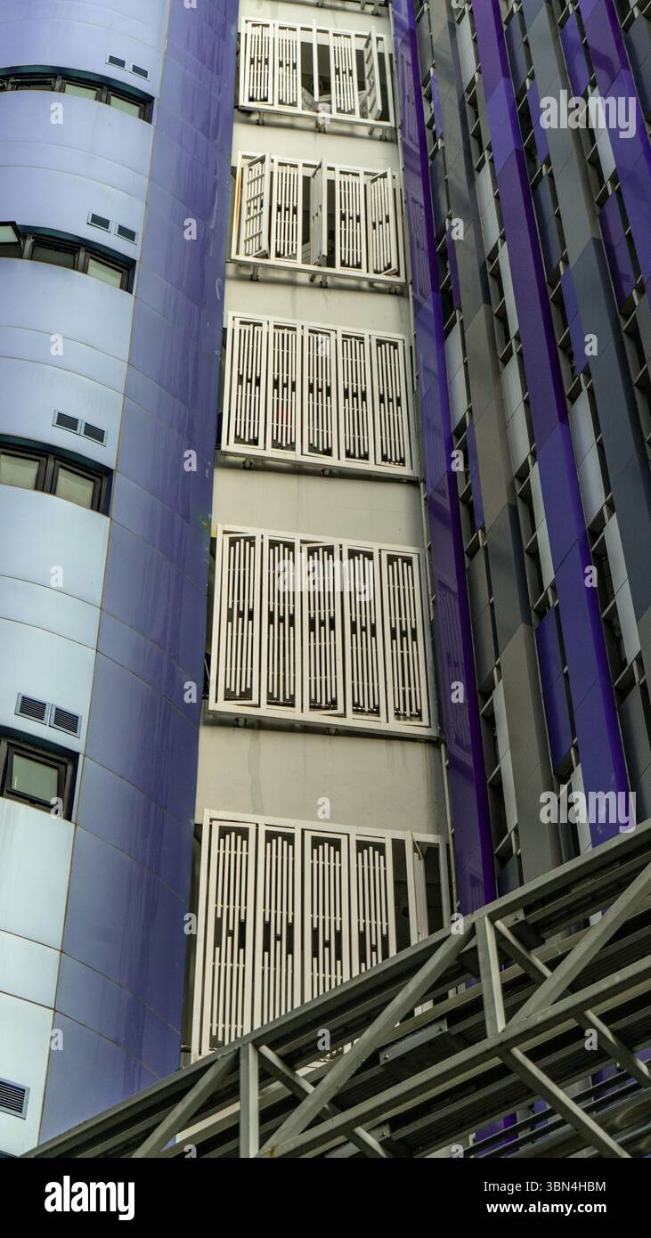 Spaceship looking building in Bangkok Stock Photo