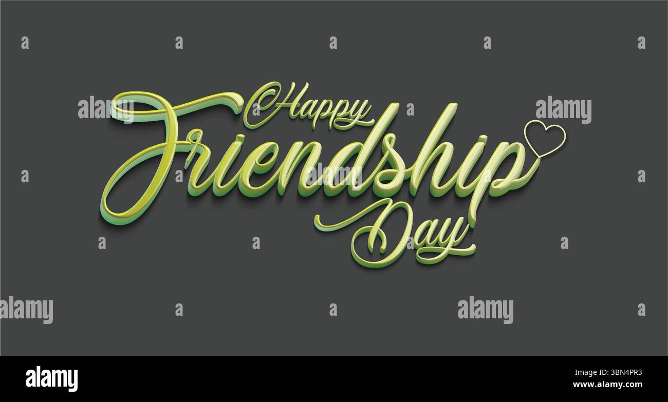 Friendship Day Lettering Vector for Greeting Cards, Posters, Banners ...