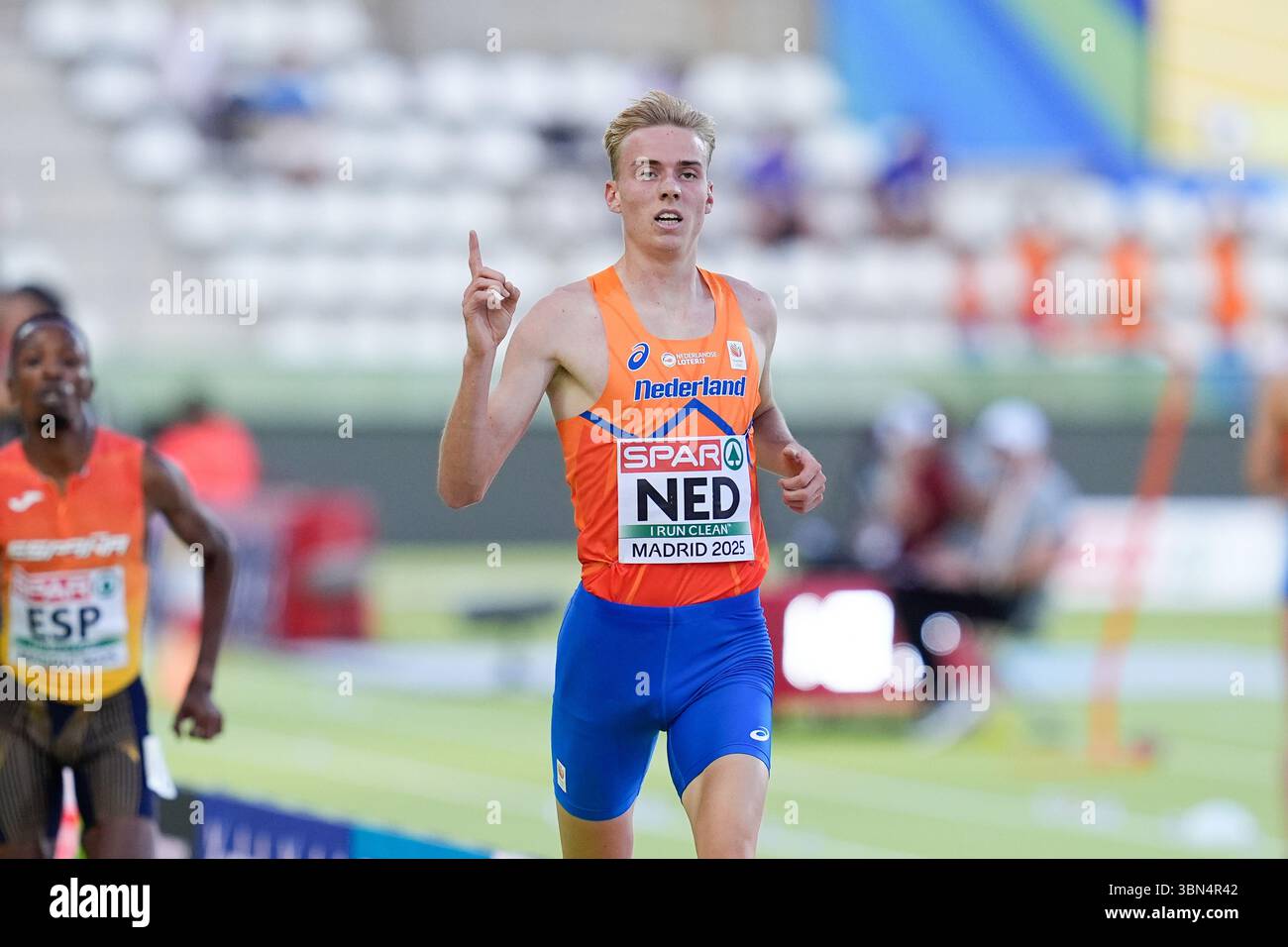 Niels Laros of Netherlands 1st place, Menâ??s 5000m Final during the ...