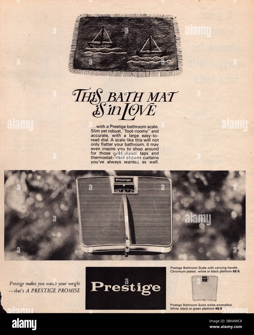 vintage analog bathroom scale reading example