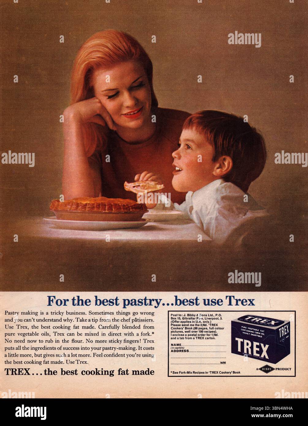 Trex Pure Vegetable Fat vintage English advertisement 1965, a mother ...