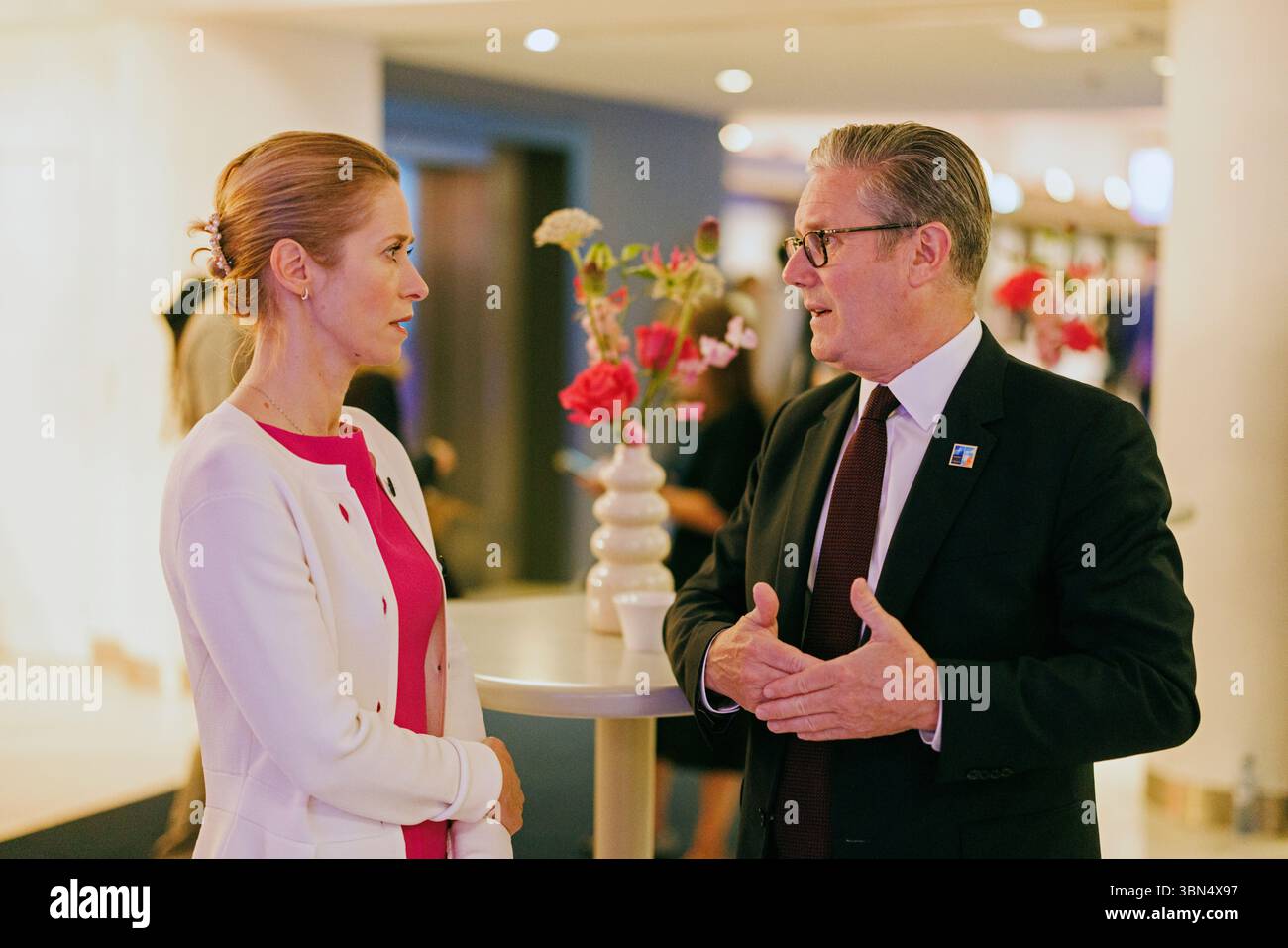 THE HAGUE, THE NETHERLANDS - 25 June 2025 - UK Prime Minister Keir Starmer at the Hague 2025 NATO Summit in The Hague, The Netherlands. All 32 members Stock Photo